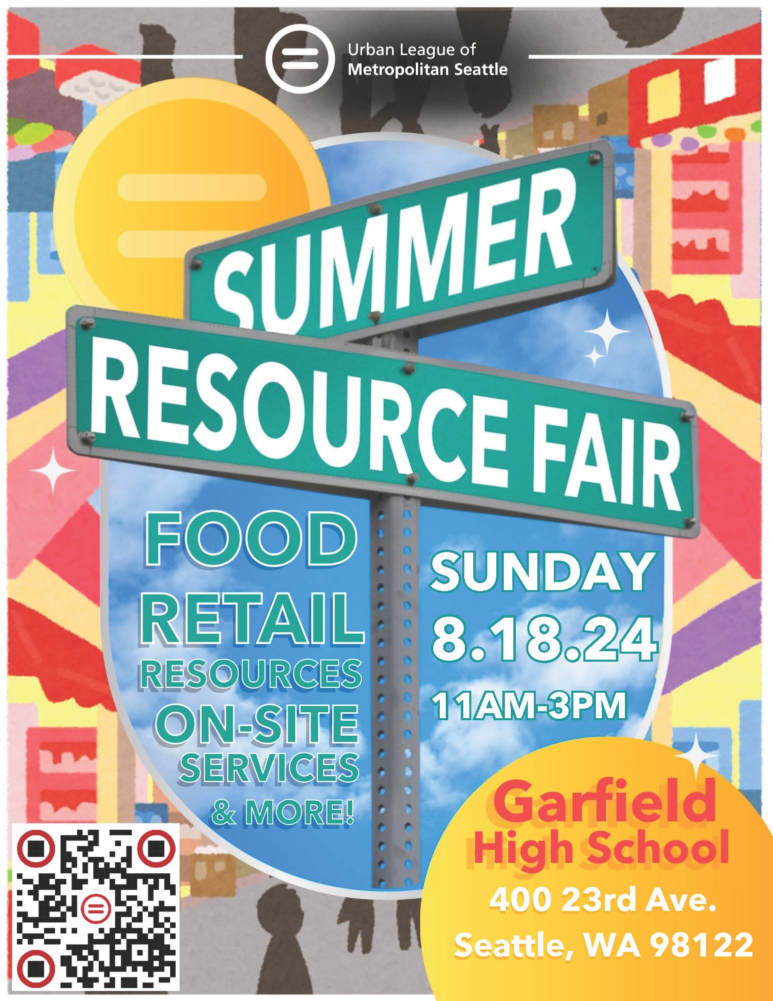 Garfield HS Summer Resource Fair Flyer August 18, 2024