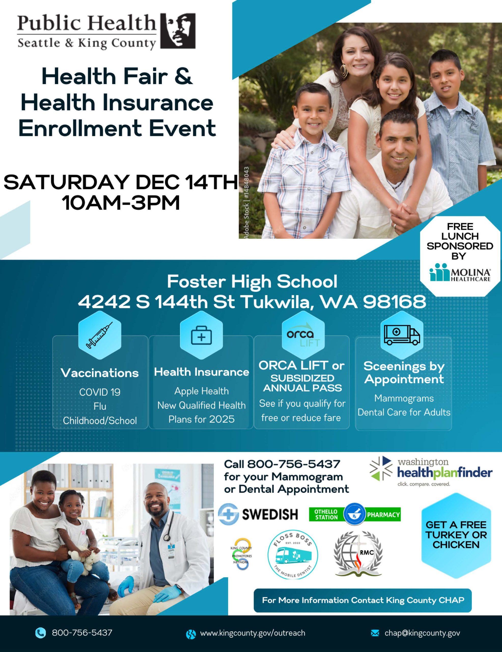 Foster HS Health Fair Event 2024 Flyer