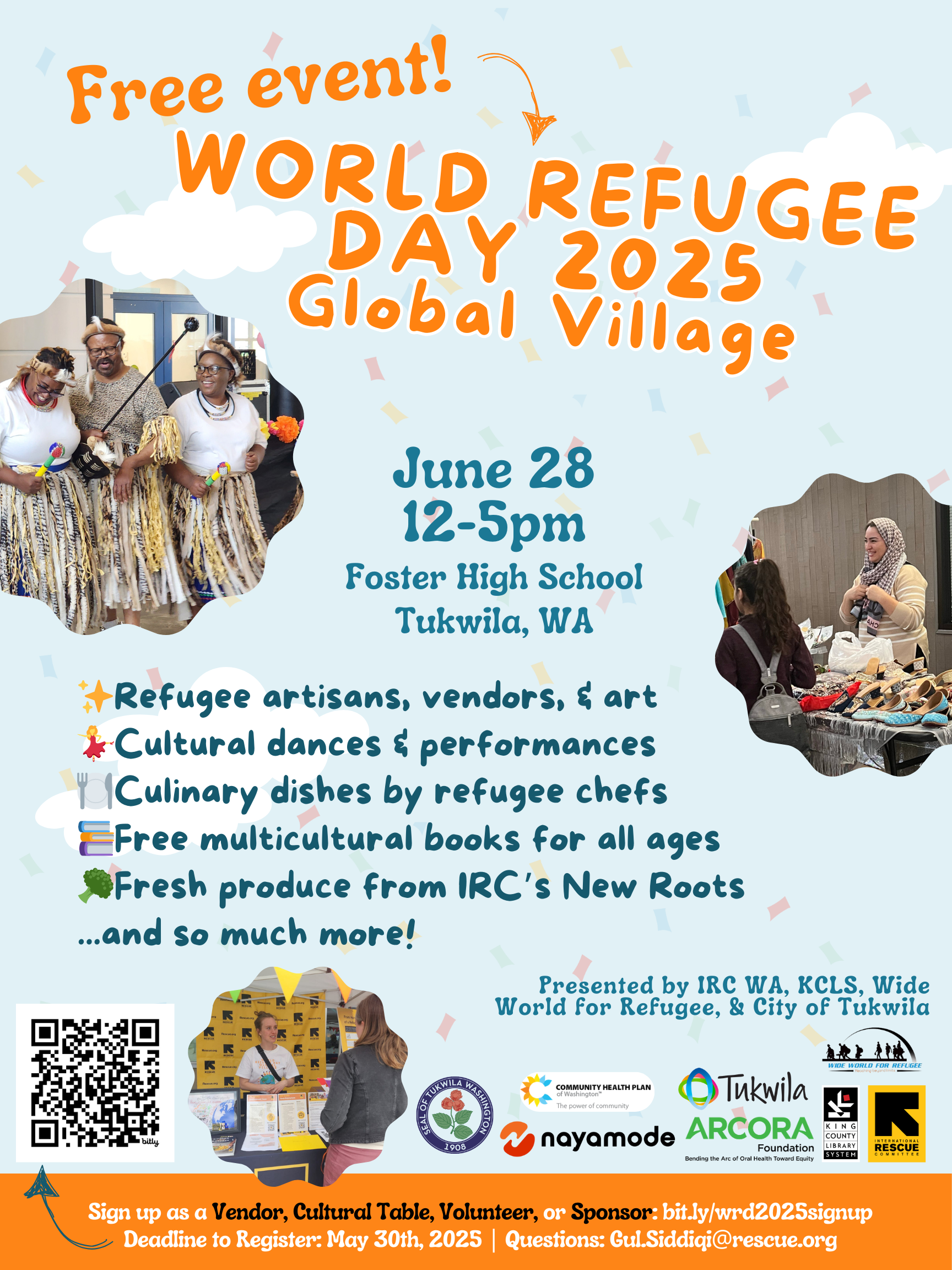 World Refugee Block Party 2025 Flyer
