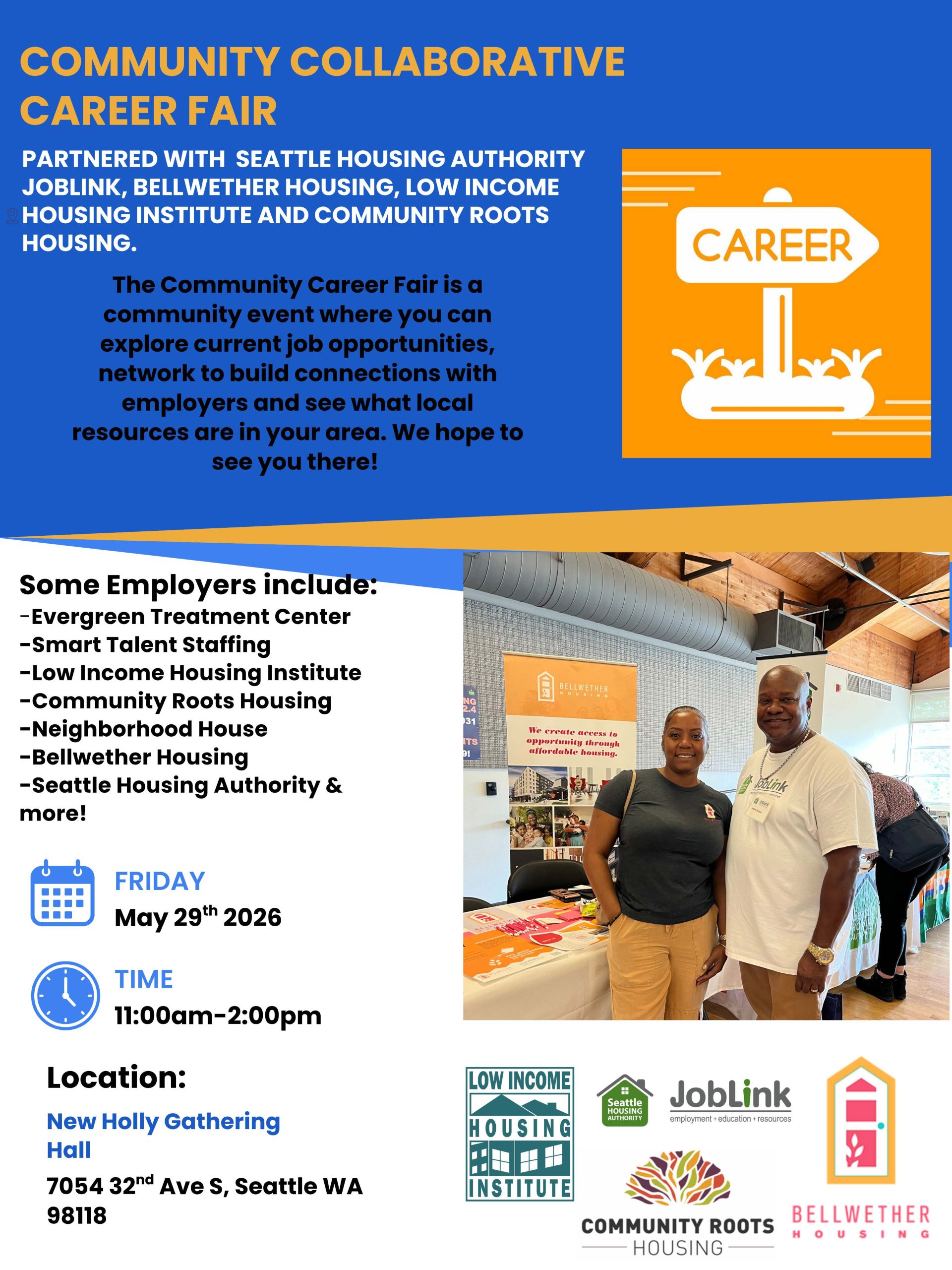 SHA Community Collaborative Career & Resource Fair 2026 Flyer