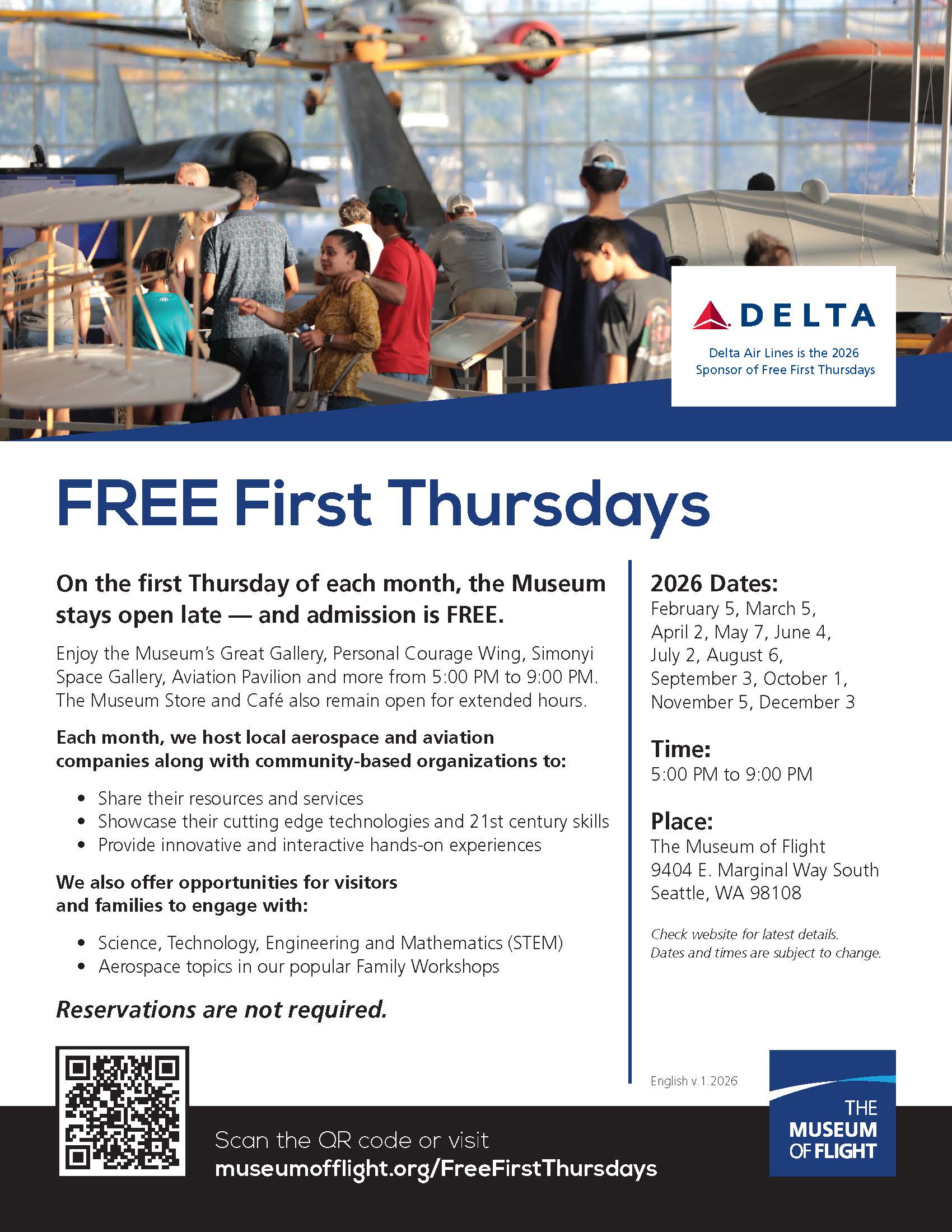 Museum of Flight Free First Thursday Flyer